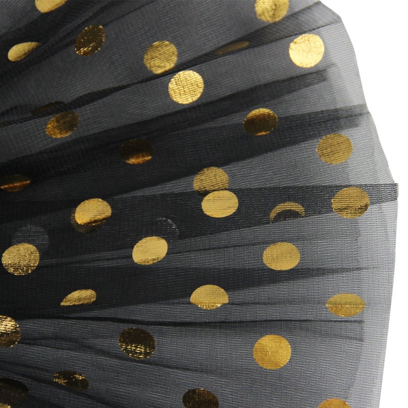 JastoreÂ® Girls' Polka Dot Tutu Glitter Ballet Triple Layer Soft Tulle Dance Skirt (3-10 Years, Black) - Image 4